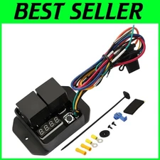 LED Display Digital Radiator Fan Controller for 12V/24V Systems - Compact Design