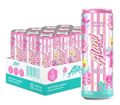 Alani Nu Cotton Candy Sugar Free Energy Drink (Pack of 12)