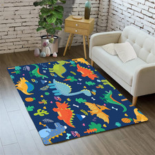 Cartoon Dinosaur Area Rugs Lovely Dinosaur Carpet Rugs for Boys Kids Blue Cute A