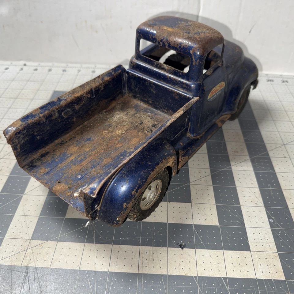 1957 Tonka Step side  Blue Original Pick Up Truck Vintage - Image 4 of 4