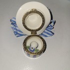 Mud Pie Trinket Box Blue/White Hat- Bow with Smaller Trinket Hat inside NIB — photo 7