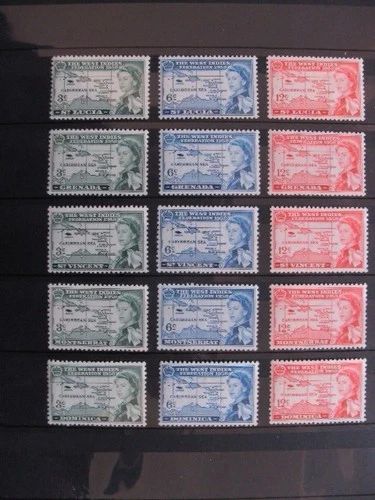 5  X   Britse kolonies  1958   ** MNH   West Indiés Federation.    ( 129 )