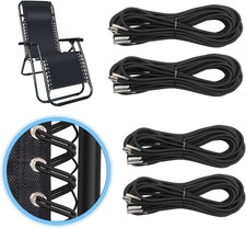 Universal Replacement Cord for Zero Gravity Chair, 4 Pack Elastic Cords Repair T