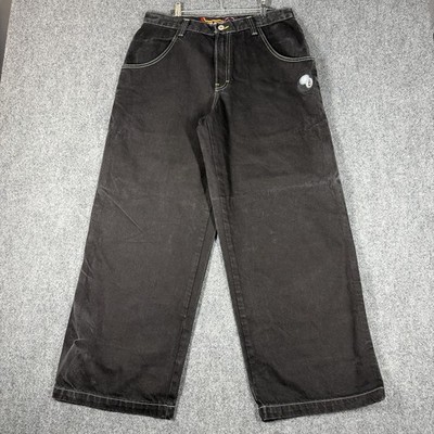 Vintage 90's JNCO Jeans Pants 34 X 30 Black Eight Ball Dragon