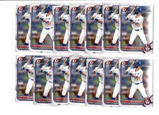 14x Lot - 2022 Bowman Draft Nick Biddison 1st Bowman Los Angeles Dodgers #BD-165