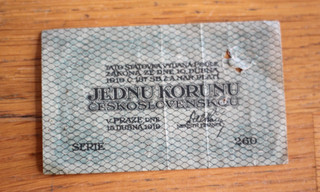 1 Korun Bank of Rep.of Czeshosovakia 1919.