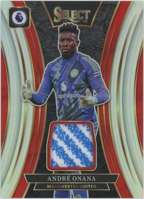 2024-25 Panini Select EPL Andre Onana Patch Silver Prizm Memorabilia SP #SM-AON