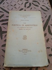 E. Bignami LA POETICA DI ARISTOTELE...... Intonso!!  Ed. Le Monnier 1932