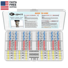 Heat Shrink Solder Seal Wire Connectors Kit 120PCS, Waterproof Butt Connector