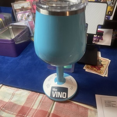 *Brand New* Orca Bay Blue Vino Stainless Steel 15oz Wine Glass Vino