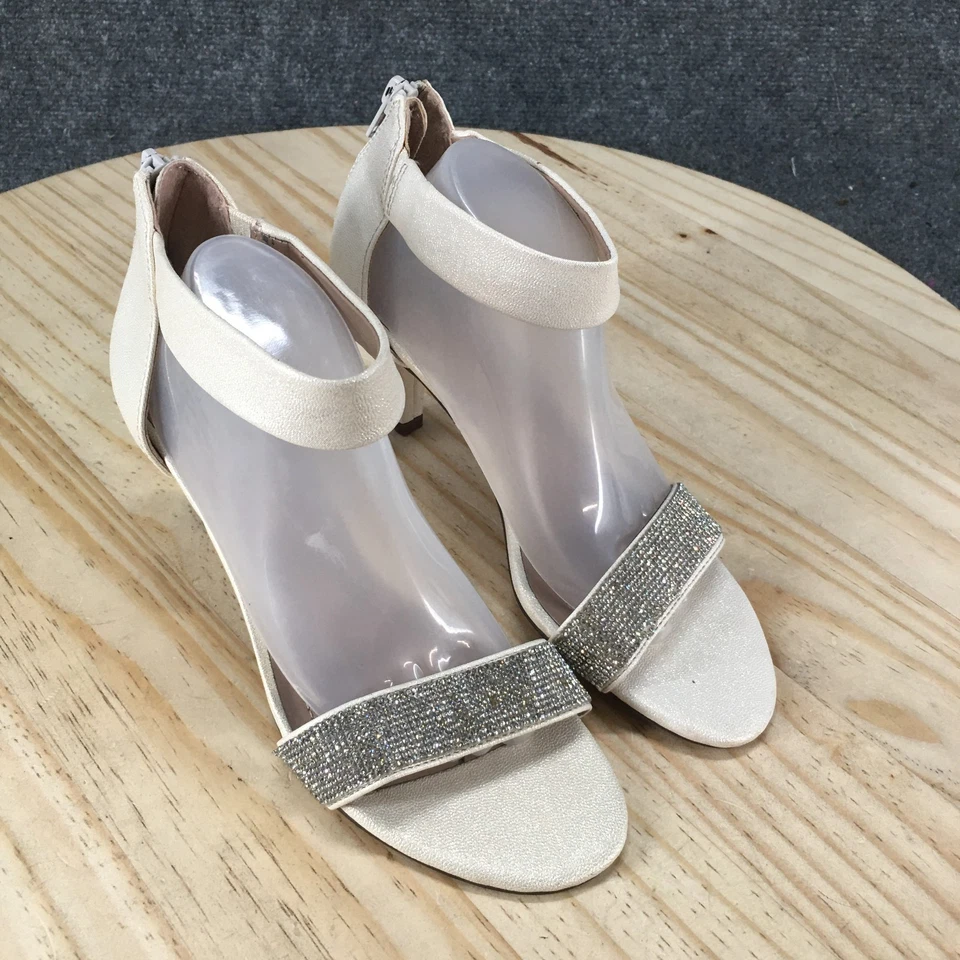 Style & Co Dress Sandals Womens 6.5 M Phillys Ankle Strap Beige Stiletto NEW - Image 3 of 4