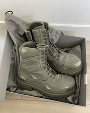 Balenciaga Combat Strike Boots Size 42 kaki canvas for sale online