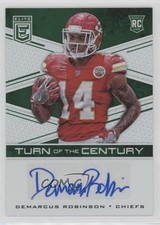 2016 Donruss Elite Turn of the Century Green Demarcus Robinson #TCA-DR Auto 0a6