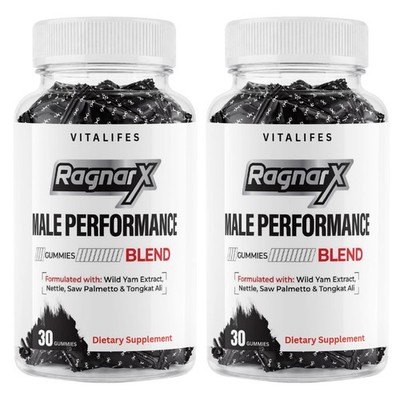 (2 Pack) RagnarX Male Gummys Advanced Formula Ragnar X Max Vitamin 30 Gummies