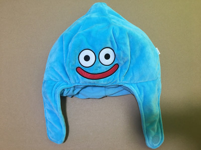 Dragon Quest rocket slime hat cap plush smile blue
