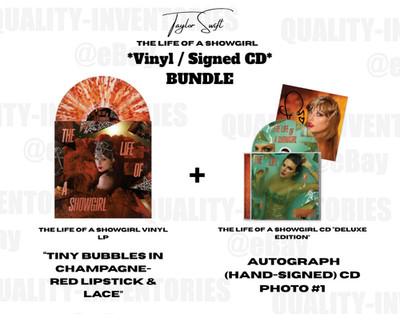 VINYL + *SIGNED* CD (Photo 1) TAYLOR SWIFT - THE LIFE OF A