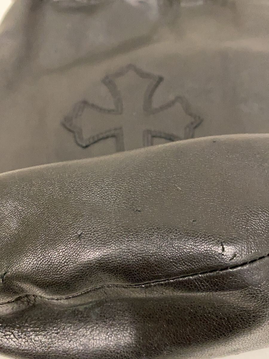 Chrome Hearts Other Drw Strng Sack Crs Patch Drawstring Bag Leather Blk Used thumbnail 8