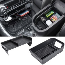 2PCS Center Console Organizer Tray and 2 Pieces  Center Console  Armrest Set