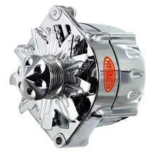 Powermaster 37297-313 Smooth Look Alternator 12si 150 Amp Cone Chrome