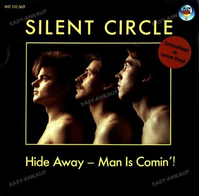 Silent Circle - Hide Away - Man Is Comin'! 7'' Coloured Vinyl (VG/VG) .