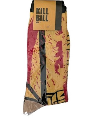 Kill Bill Vol. 1 Loot Crate Exclusive Socks Miramax 2016 New Sealed Tarantino
