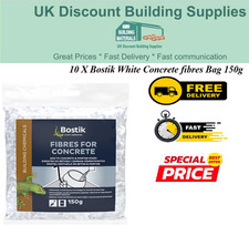 11 X Bostik White Concrete fibres Bag 150g