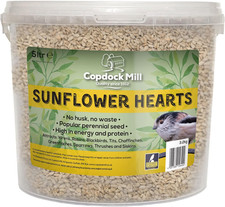 Sunflower Hearts Bird Food 3.2Kg / 5L Tub – No Mess Sunflower Hearts for Wild Bi 6.09 per kilo