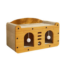 Cat Scratcher House Kitten Toy Cardboard Cat House - New Open Box