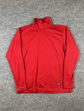 Vintage Patagonia Base Layer Shirt Mens S Capilene Turtle Neck Red Made in USA