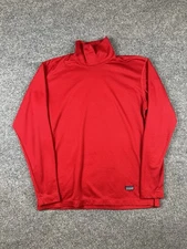 Vintage Patagonia Base Layer Shirt Mens S Capilene Turtle Neck Red Made in USA
