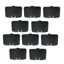 10 Pcs Black Memory Expansion Jumper Pak Cover Box Replacement For Nintendo N64