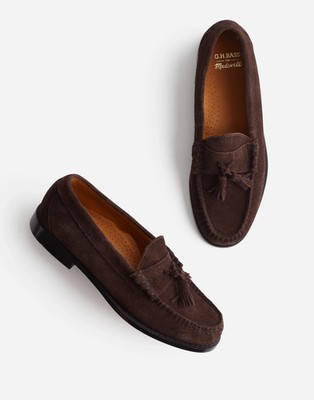 Madewell x G.H. Bass Lennox Weejuns Loafers in Brown, Size 13