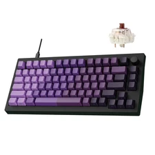 LEMOKEY X4 QMK Wired Mechanical Keyboard, 75% Layout South-Facing Red Backlit...