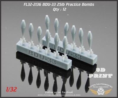 1/32 Flying Leathernecks FL32-2136 BDU-33 25lb Practice Bombs