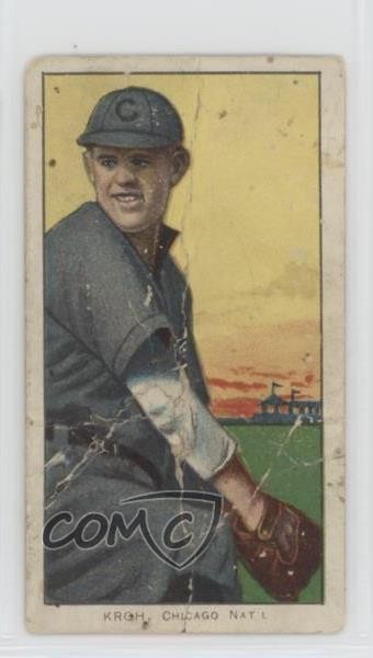 1909-11 T206 Polar Bear Back Rube Kroh 2s2