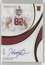 2019 Panini Immaculate Collegiate /99 Kaden Smith #155 Rookie Auto RC