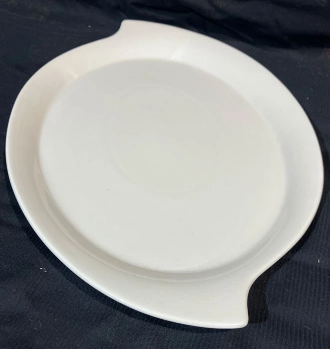 NATURA GODINGER LARGE OVAL SERVING PLATTER CHROME FOOTED SERVING RACK 16" X 11" - Image 4 of 4