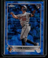 Rylan Bannon 2022 Topps Chrome Update Sapphire #US70 Rookie Orioles