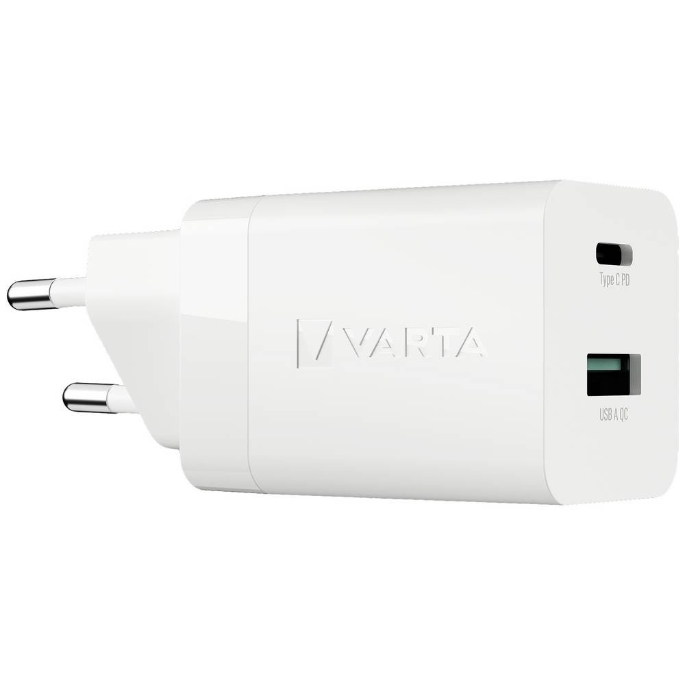 Chargeur USB Varta 38W secteur avec ports USB-C et USB-A pour maison