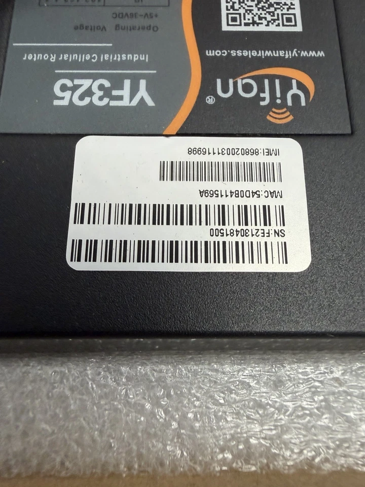 4G VPN Router, Industrial Cellular Router 4G LTE WiFi Router 3G/4G YiFan YF325 - Image 4 of 4