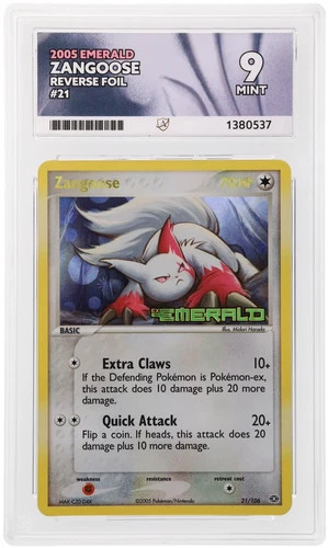 Zangoose 21/106 ACE graded card