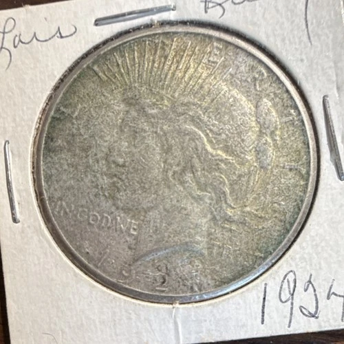 Peace Dollar $1 Silver Coin Circulated 0.9 Fineness Business Strike Uncertified