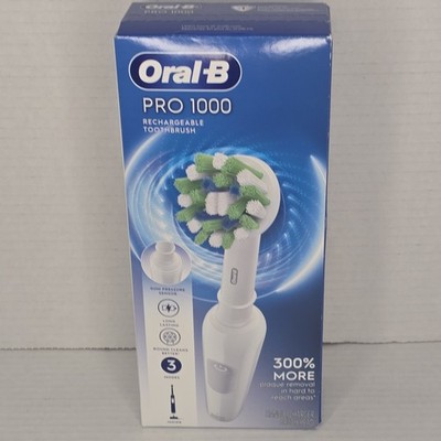 Oral-B Pro 1000 Rechargeable Toothbrush Handle Charger White New