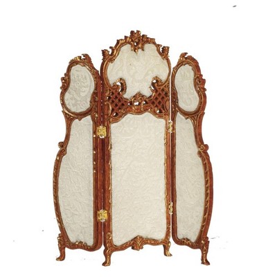 Puppenstube Schirm Louis XV französisches Rokoko Nussbaum creme JBM Möbel