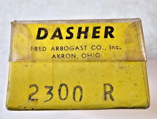 VTG Fred Arbogast 2300R Dasher Lure Red Head White Box & Catalog – 8" Saltwater - Picture 3 of 18