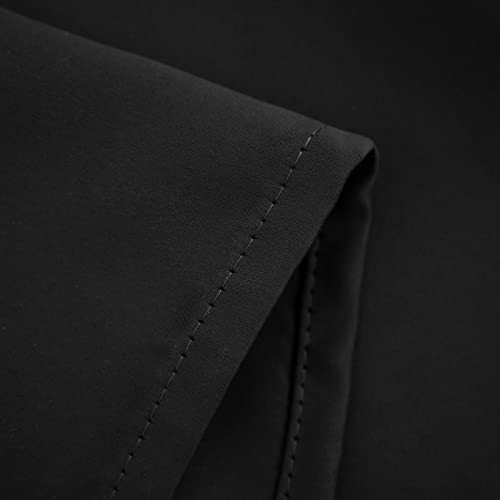 24 Inch Long Tier Curtains for Small Window Treatment, 30"W x 24"L Black - Bild 5 von 7