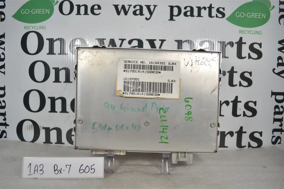 16184393 Pontiac Grand Prix 1994 ABS Braking Control System Module 1A3 605 B7 - Image 2 of 4