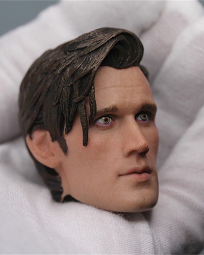 1/6 Scale Painted Matt Smith Actor Head Carving Sculpt Model Toys - Picture 3 of 6