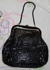 VTG Black Metal Mesh Purse Glomesh Australia