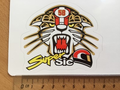 Sticker / Aufkleber, Marco Simoncelli #58, Super Sic